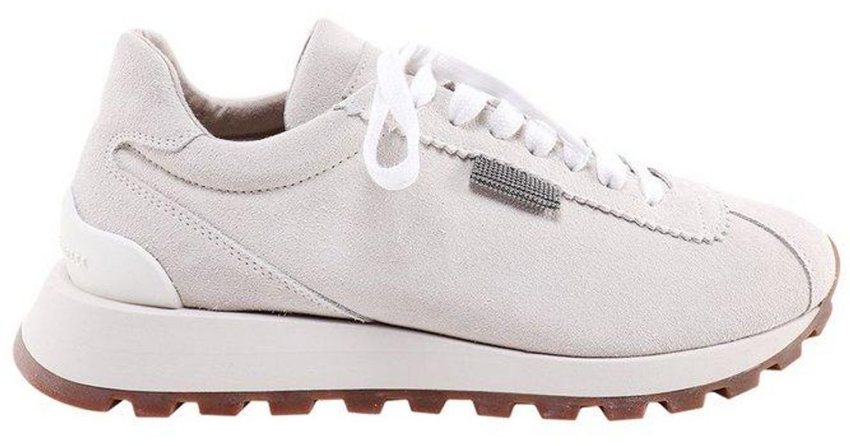 Brunello Cucinelli Sneakers in Natural | Lyst UK