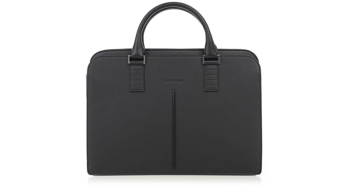 Dior Homme Classic Leather Briefcase in Black for Men | Lyst