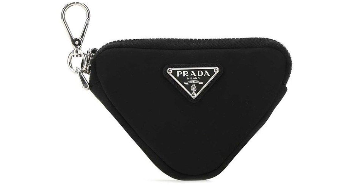 【PRADA】 プラダ TRIANGLE LOGO POUCH KEYRING PRADA】 プラダ TRIANGLE LOGO POUCH KEYRING