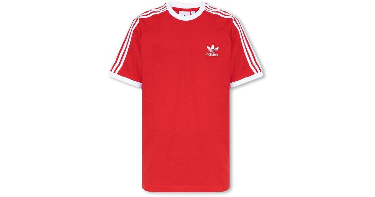 Mens red adidas originals t shirt 2025