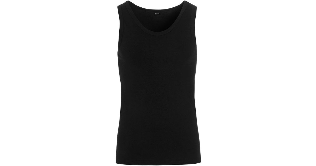 Balenciaga Cotton Sleeveless Tank Top in Black for Men - Lyst