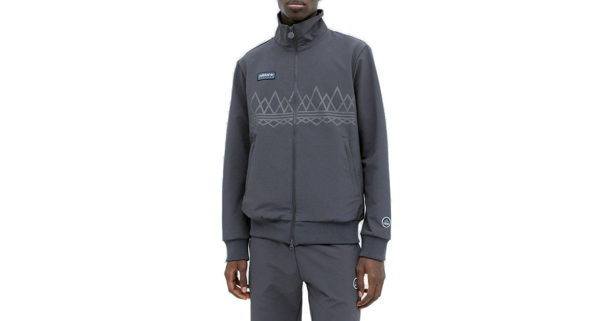 adidas Originals Spzl Suddell High-neck Zip-up Sweatshirt in Gray for ...