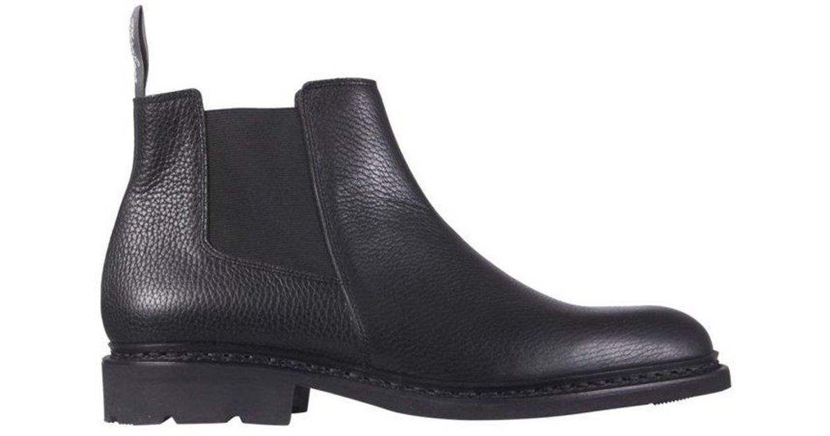 Paraboot Chamfort Slip-on Boots in Black for Men | Lyst