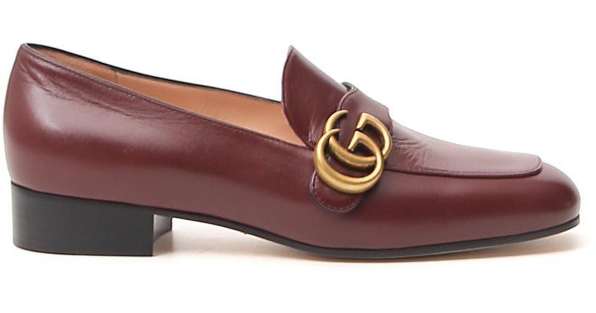 red gucci loafers men's