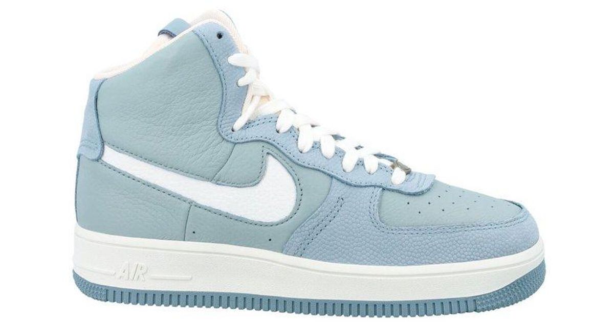 light blue high top air forces