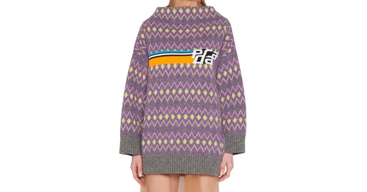 prada chevron sweater