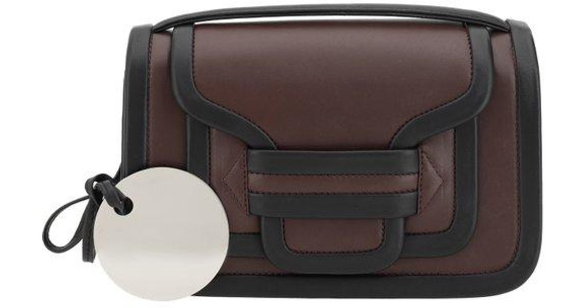 Pierre Hardy Brown Calf Leather Bos Taurus Shoulder Bag