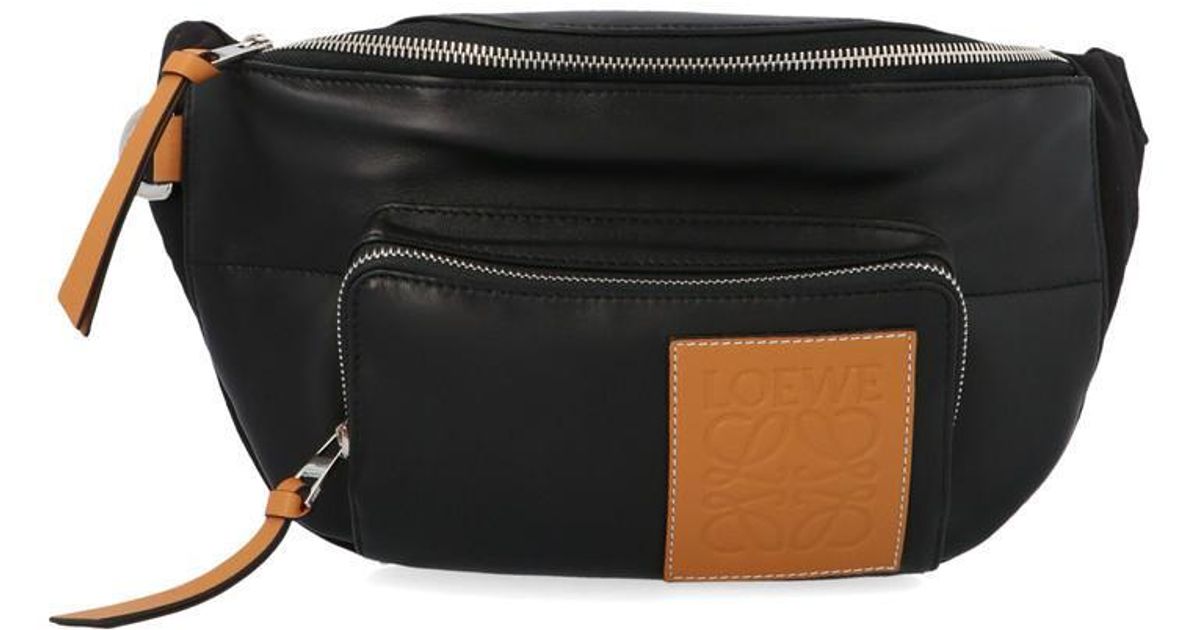 Loewe Black Puffy Bum Bag for Men | Lyst