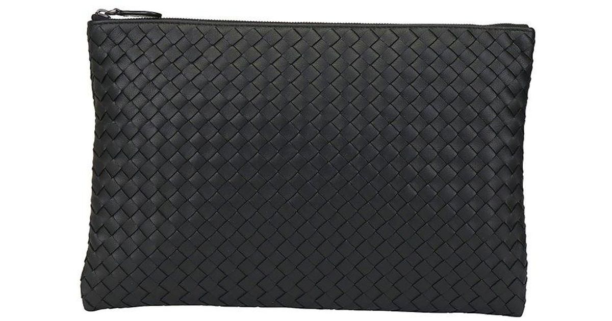 Bottega veneta top woven clutch