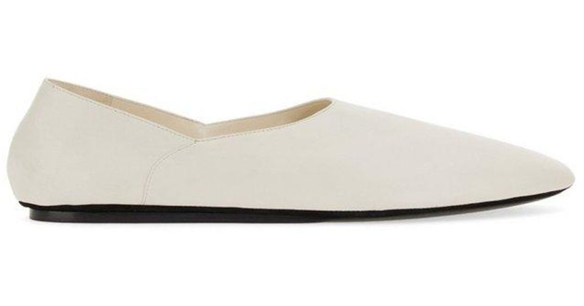 jil sander square toe flats