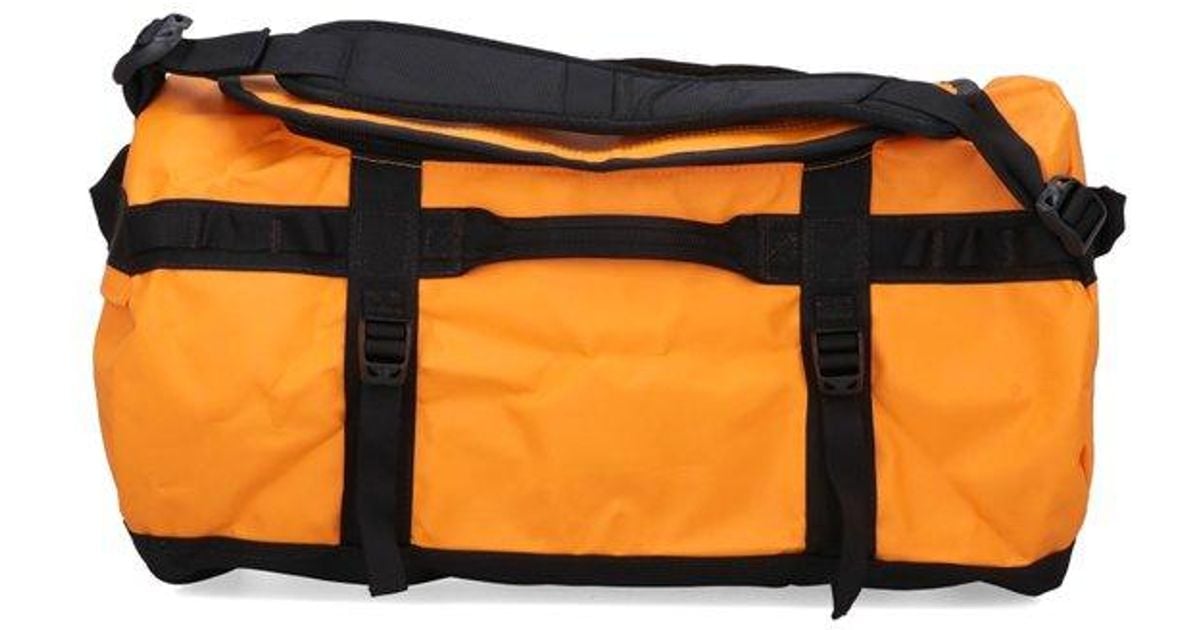 The North Face Base Camp Zipped Duffle Bag in Orange for Men Lyst