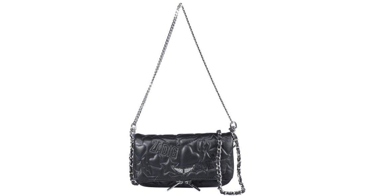 Zadig & Voltaire Rock Nano Cluch Bag in Black Lyst