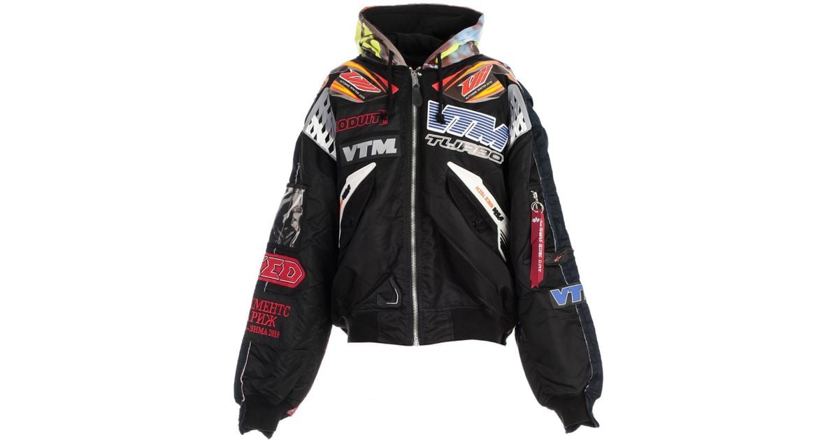 Vetements oversized racing bomber jacket sale