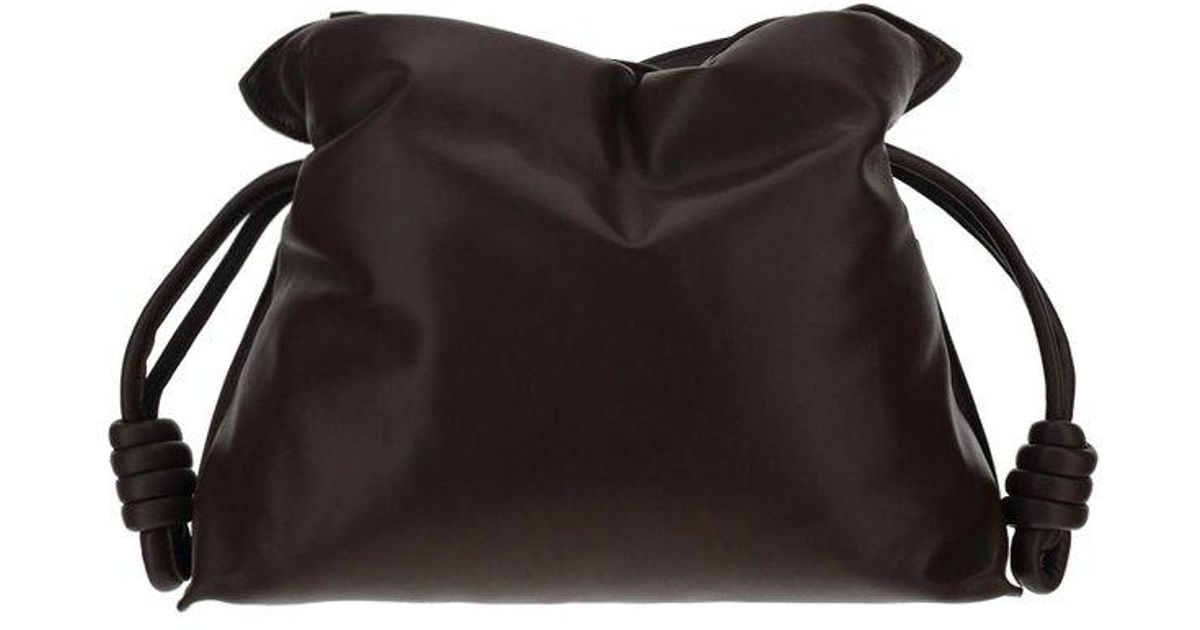 Loewe Flamenco Padded Drawstring Shoulder Bag in Black Lyst