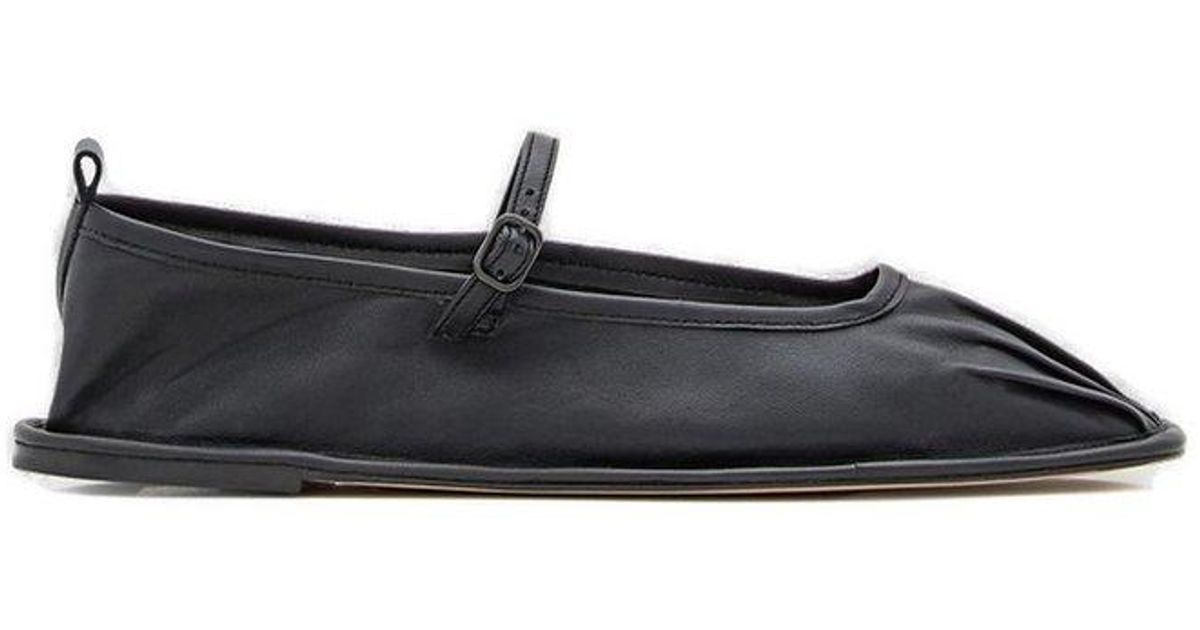 Hereu Squaretoe Ballerina Shoes in Black Lyst