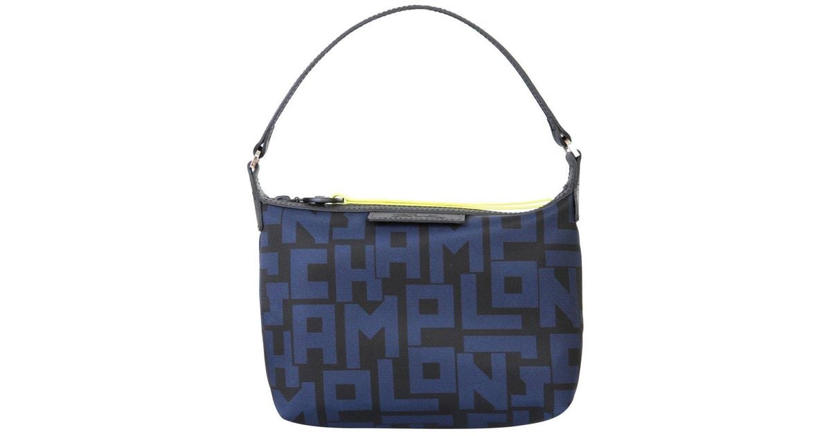 Pliage clutch bag Longchamp Blue in Polyester - 13482022