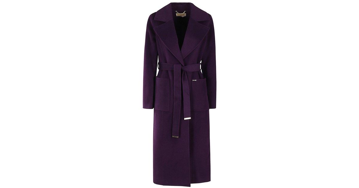Michael kors purple coat new arrivals
