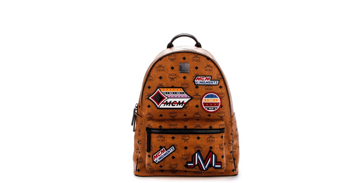 mcm stark backpack in victory patch visetos