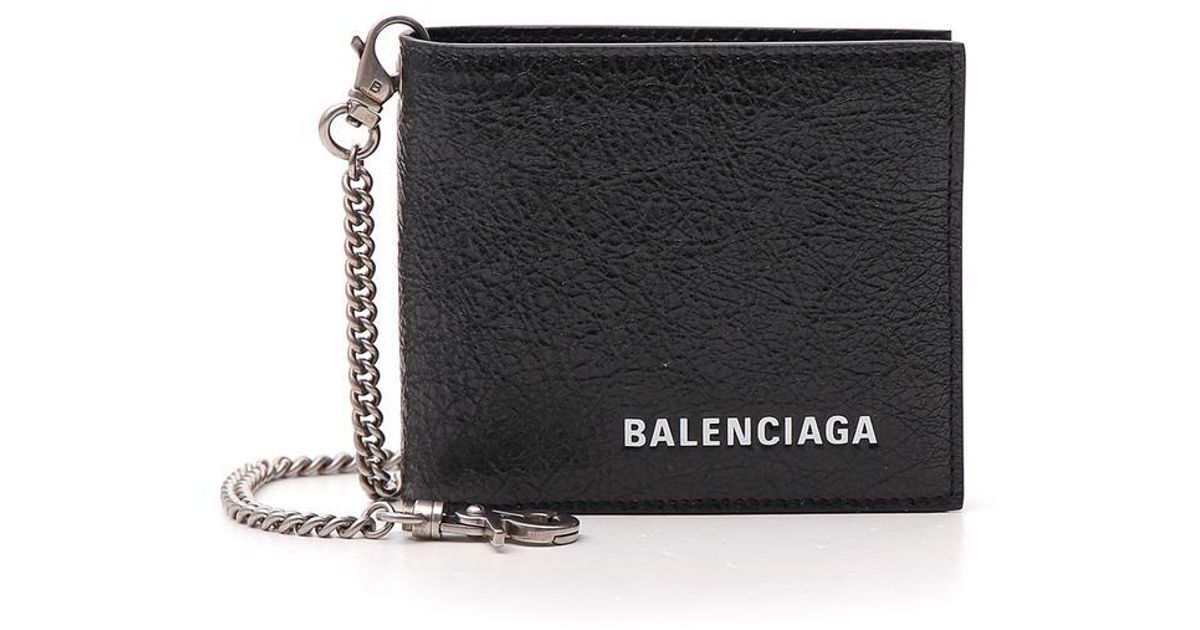balenciaga wallet chain