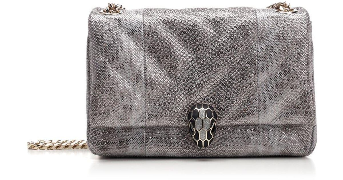 Bvlgari Women's Serpenti Cabochon Matelassé Leather Mini Bag