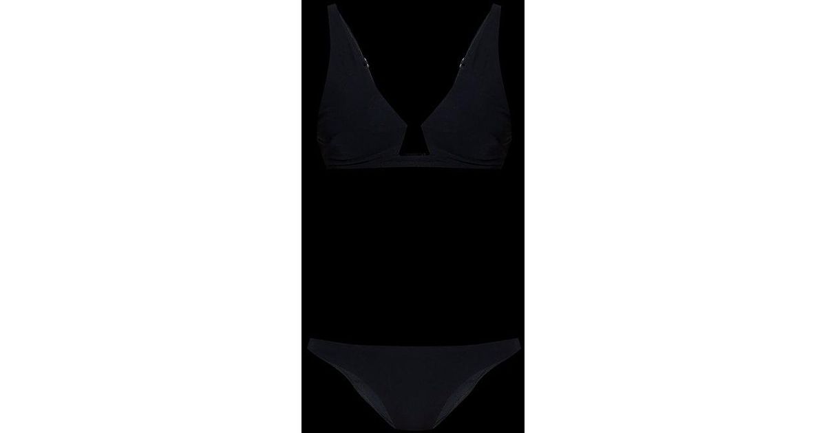 Zimmermann Rhiannon Wire Front Bikini in Black | Lyst