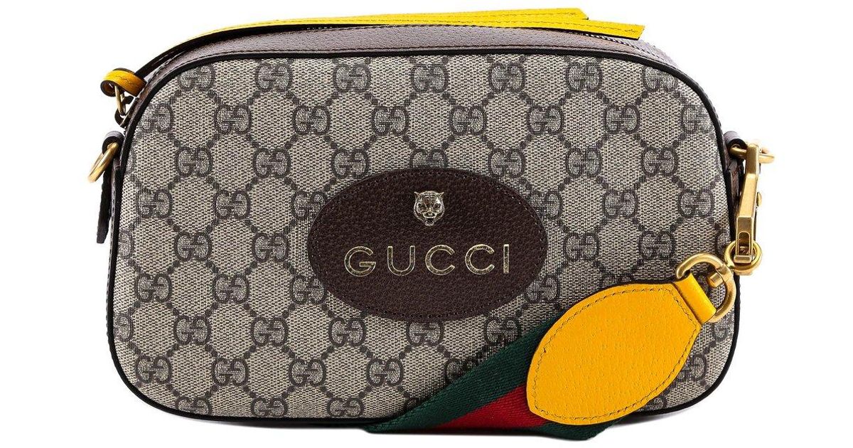 Gucci Neo Vintage GG Supreme Messenger Bag in Metallic | Lyst