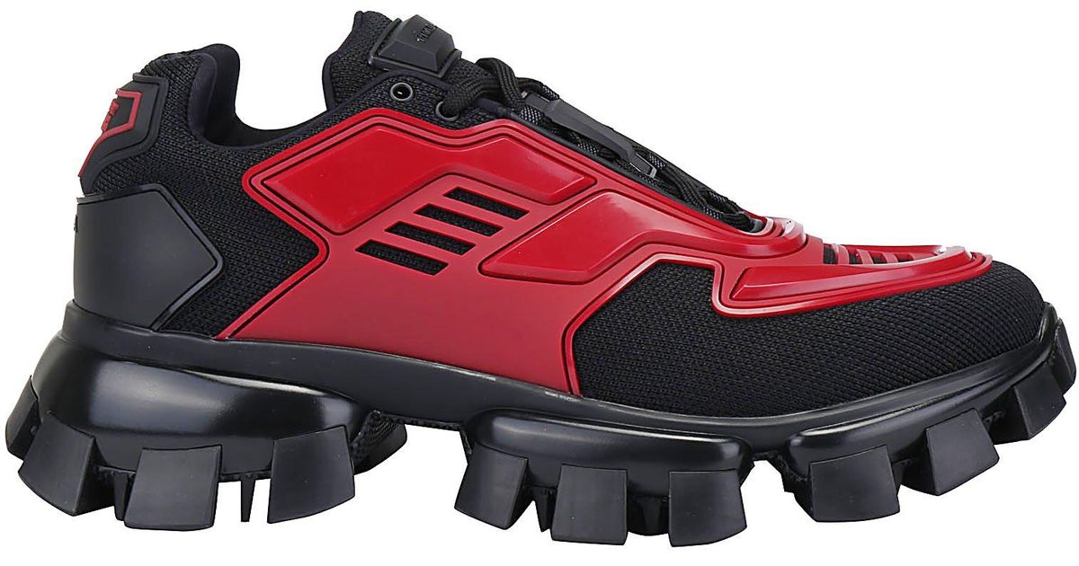 prada cloudbust thunder red and black