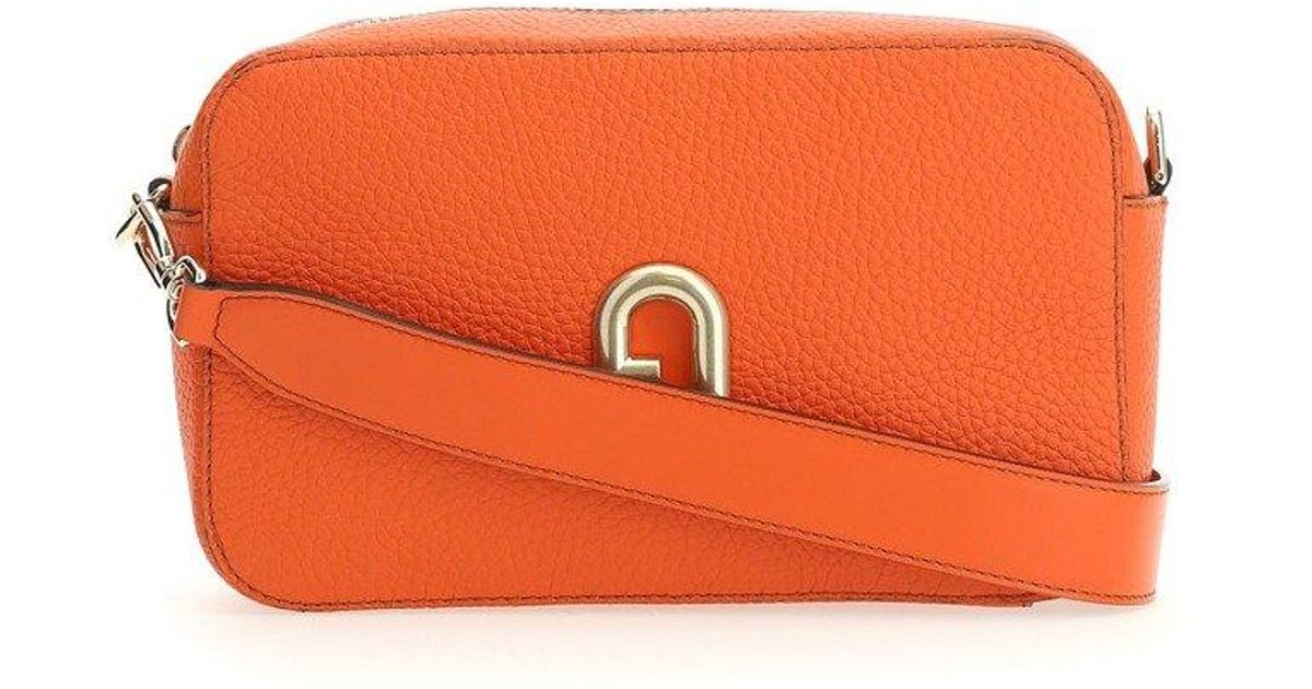 Furla Leather Primula S Crossbody Bag in Orange Lyst Australia