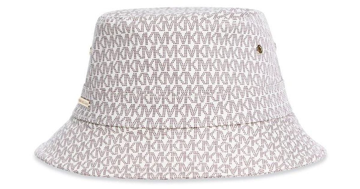 MICHAEL Michael Kors Cotton Logo Printed Bucket Hat Lyst UK