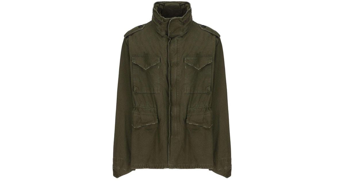 balenciaga green coat