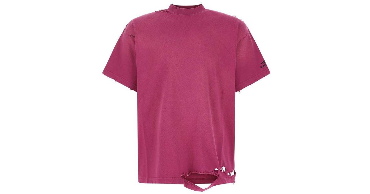 balenciaga t shirt pink