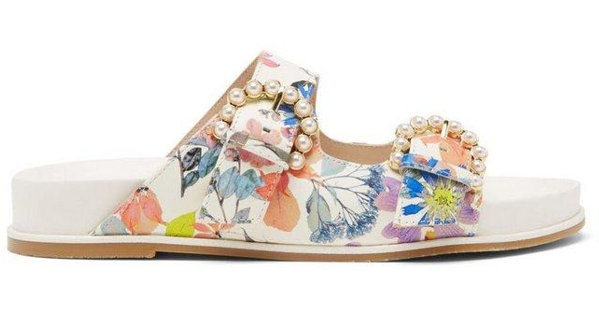 Stuart weitzman hotsell floral sandals