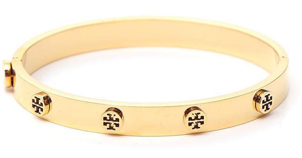 Tory Burch Miller Stud Hinge Bracelet in Gold (Metallic) Lyst