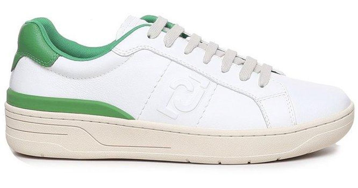Liu Jo Logo Embossed Lace-up Sneakers in White for Men | Lyst