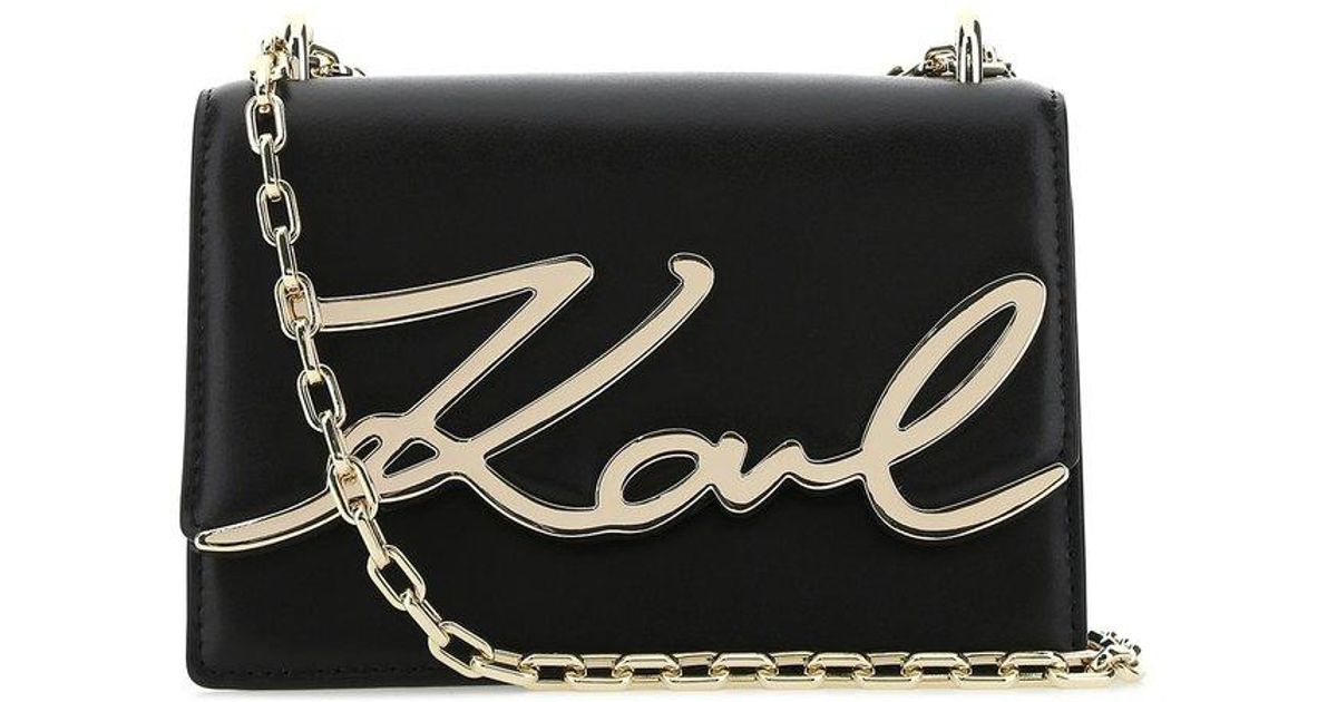 Karl Lagerfeld K/signature Smalle Shoulder Bag in Black Lyst UK