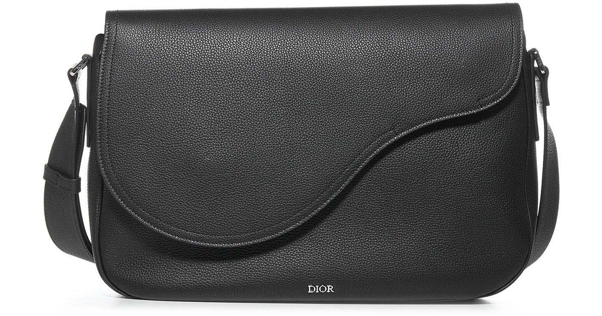 Dior Saddle Messenger Bag in Black for Men | Lyst