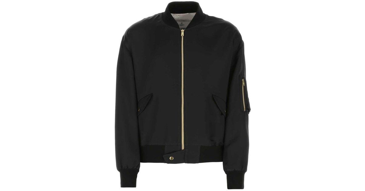 Vivienne Westwood Zipped Bomber Jacket in Black for Men | Lyst Canada