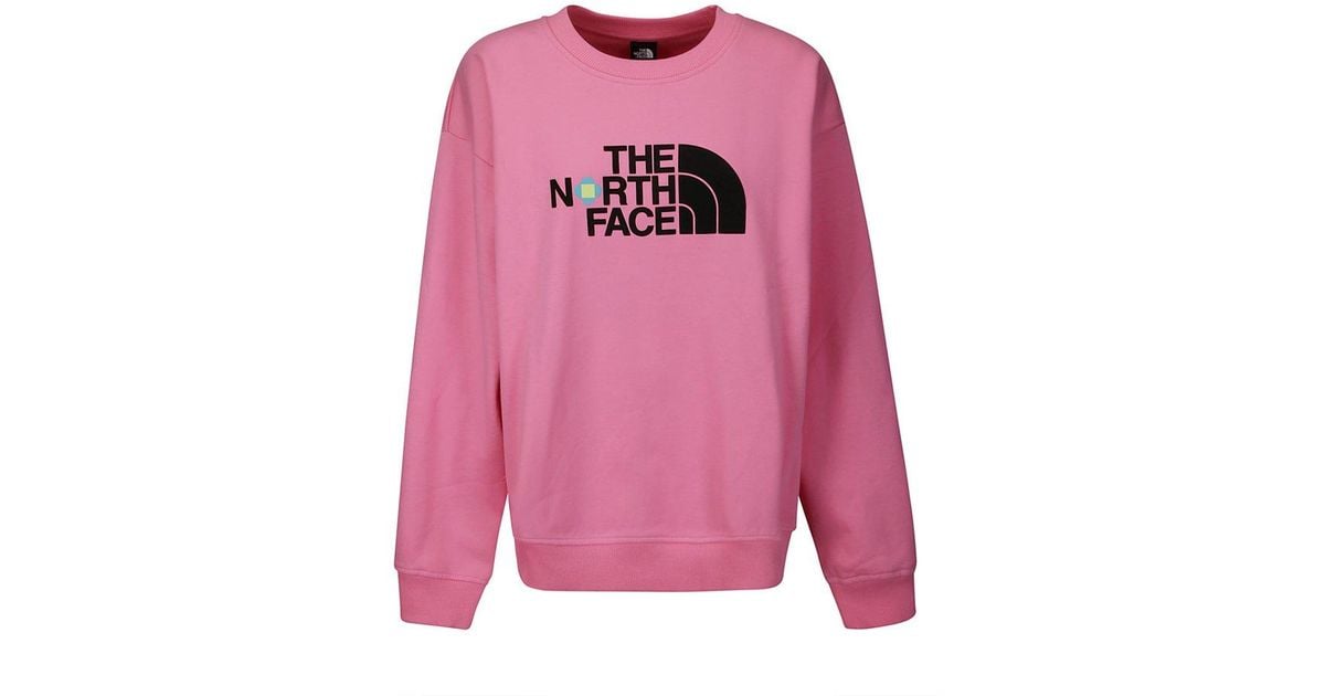The North Face X Yinka Ilori Logo Printed Sweatshirt in Pink