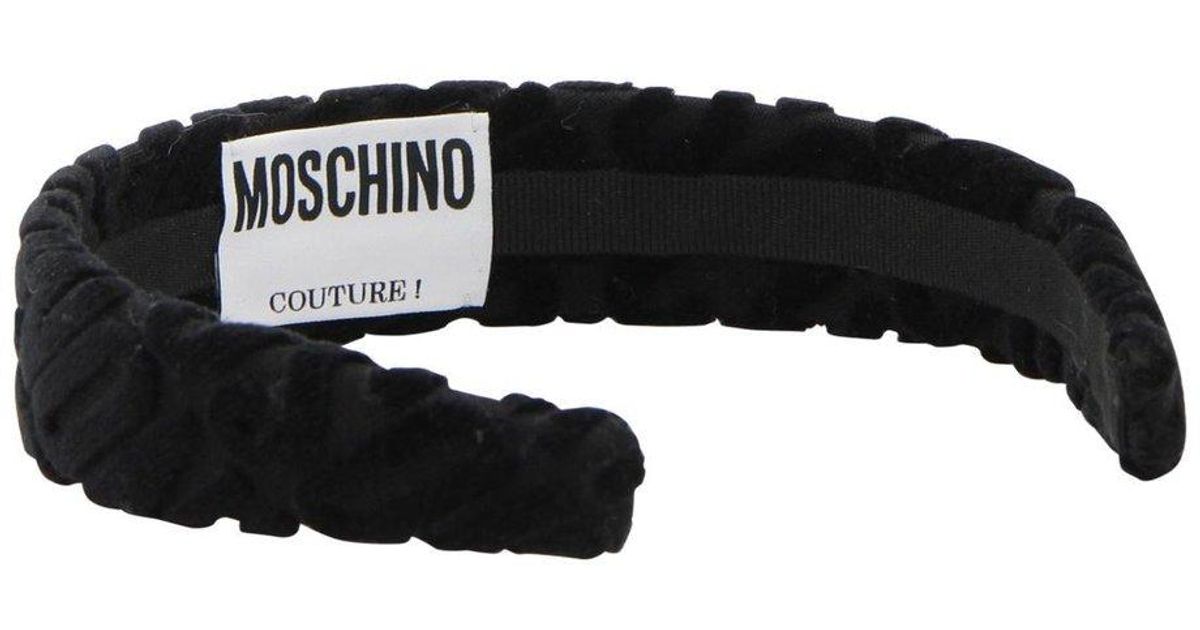 Moschino Logo Detailed Headband in Black | Lyst