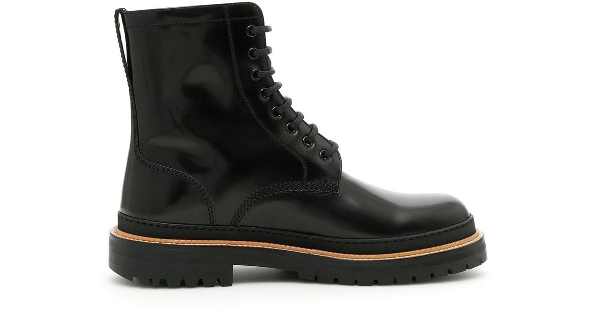 Burberry Leather Lace-up William Boots 