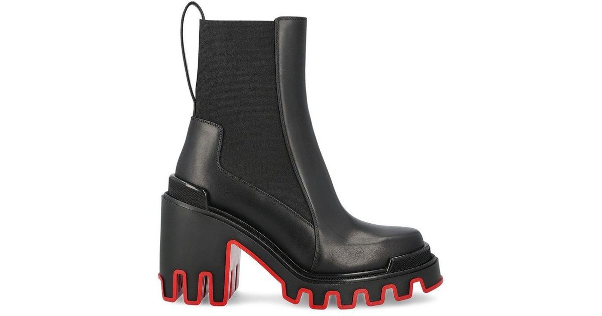 Christian Louboutin Marchacroche Duna Boots in Black | Lyst