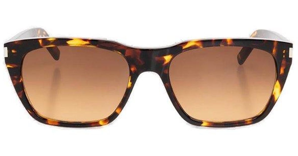 Saint Laurent 'sl 598 Luna' Sunglasses in Brown | Lyst