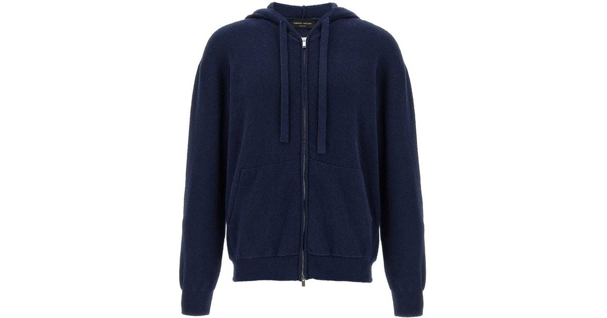 パーカー・フーディ Roberto Collina Terry hoodie Roberto Collina Zip-Up Terry Hoodie In White - 30% Off