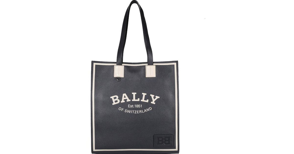 Bally Leather Crystalia Tophandle Tote Bag in Black Lyst Canada
