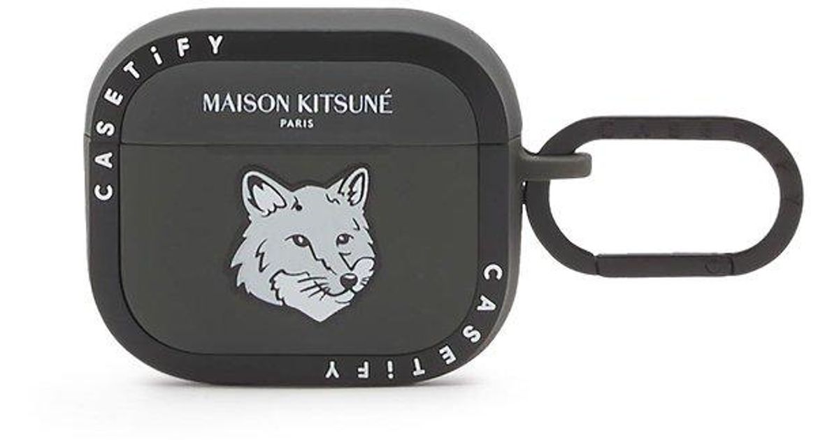 Maison Kitsuné Case For Airpods Pro in Gray for Men | Lyst