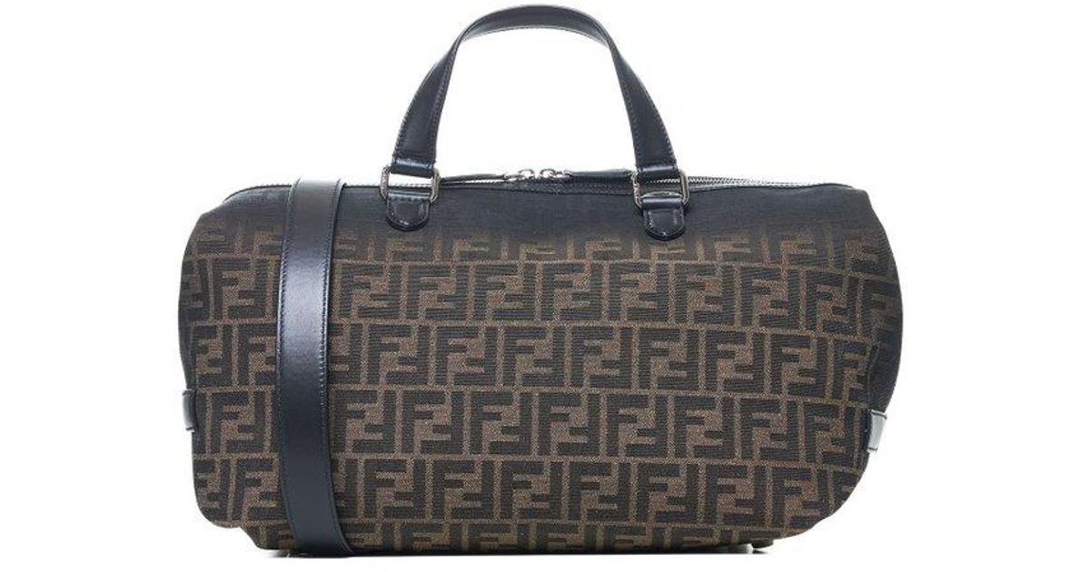 Fendi Ff Eclissi Siesta Medium Travel Bag in Black for Men
