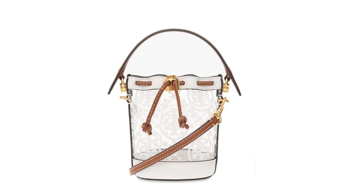 [ToryBurch] Tea Monogram Micro Bucket Bag【残りわずか】 tory-burch-Multi-T-Monogram-