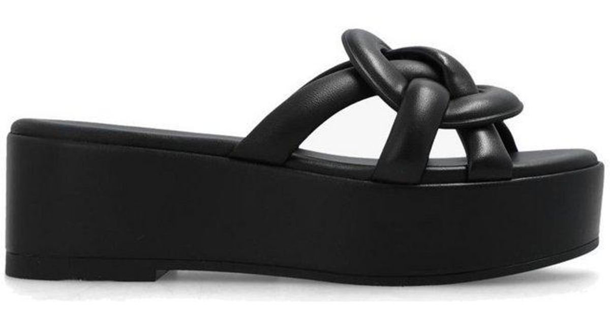 COACH Everette Platform Sandals in Black | Lyst