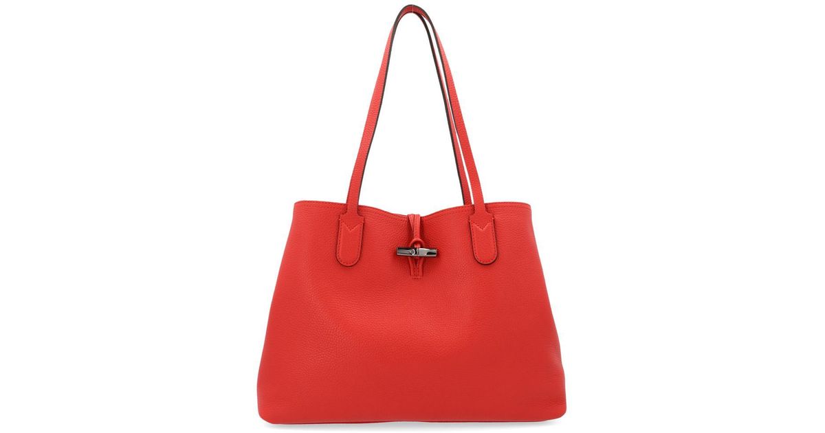 longchamp red tote