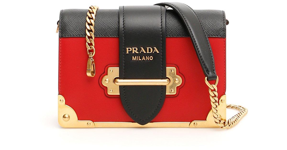 prada cahier red